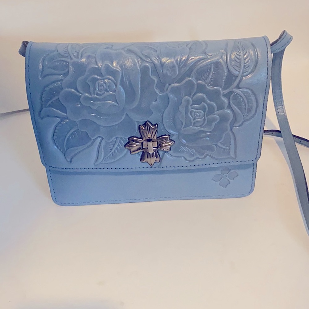 Patricia Nash Crossbody Baby Blue Purse